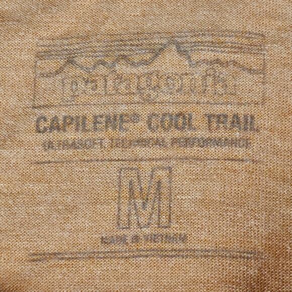 PATAGONIA WOMEN'S ORANGE CAPILENE COOL TRAIL BLOUSE TOP SIZE MEDIUM - Picture 6 of 12